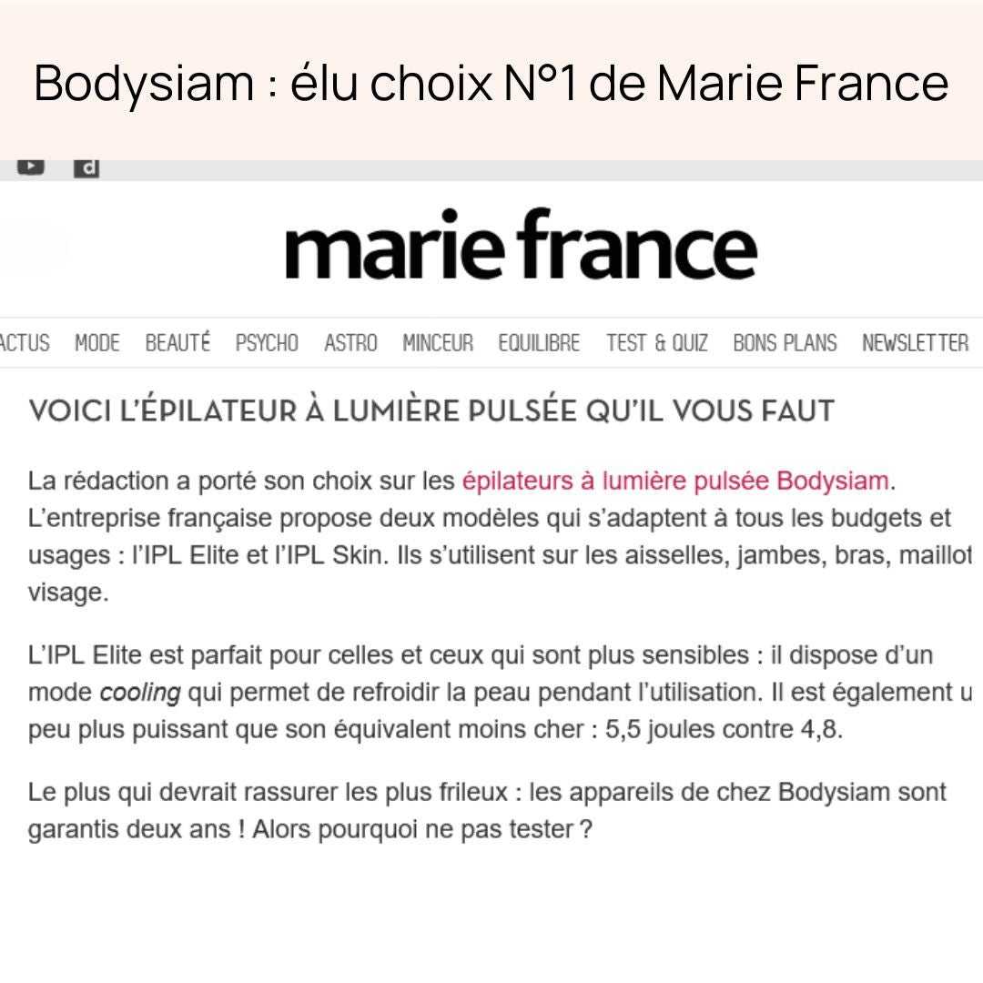 Epilateur Lumiere Pulsée - Bodysiam Skin Expert Lite