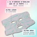 Masque LED visage Bodysiam ultra léger et ultra doux, silicone souple qualité médicale